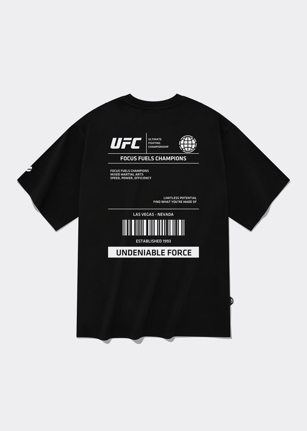UFC 얼반 오버핏 티셔츠 U2SST2333BK