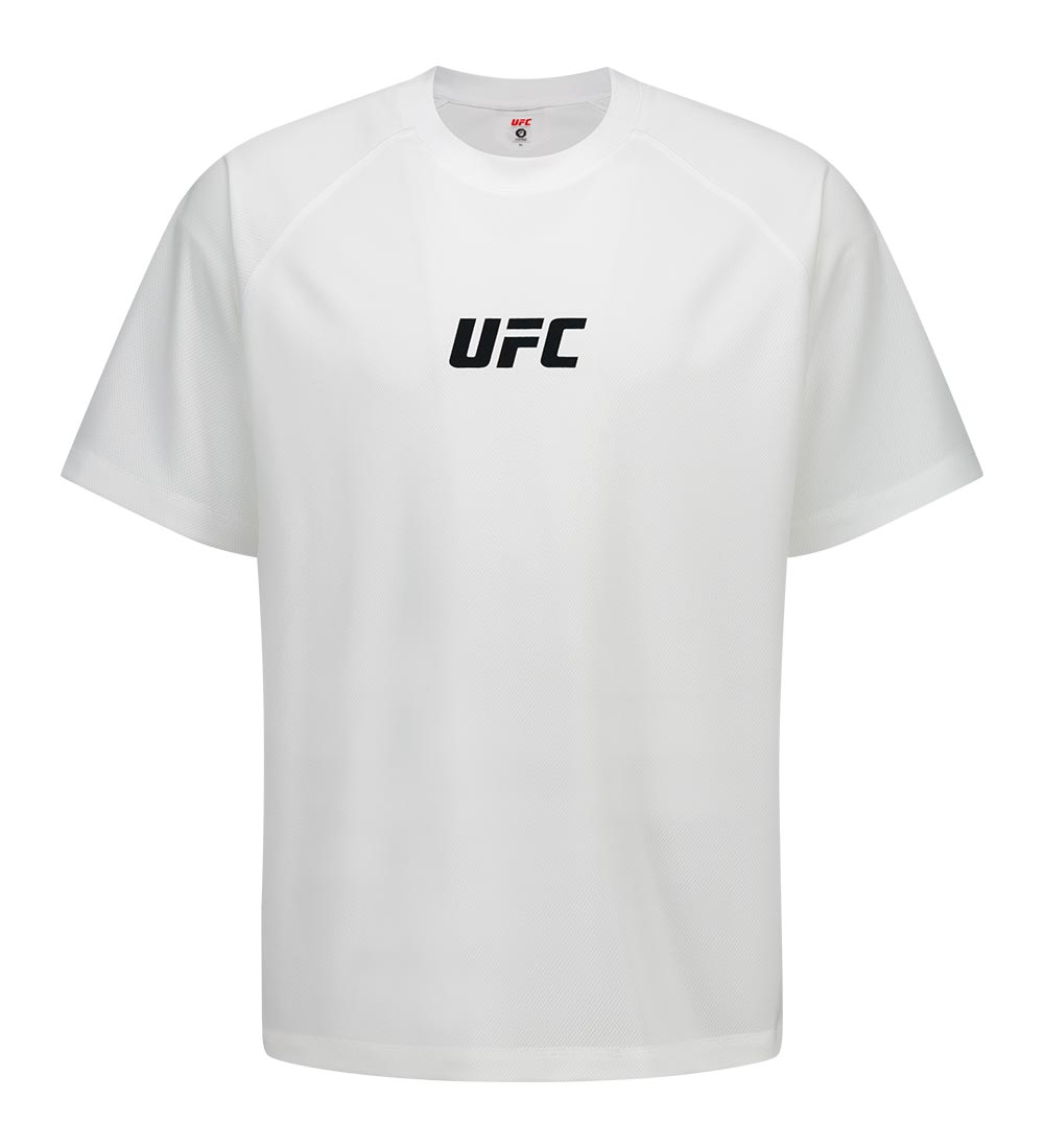 UFC 메쉬+ 릴렉스핏 반팔 티셔츠 화이트 U4SSV2313WH