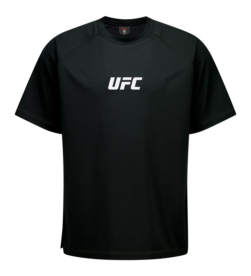 UFC 메쉬+ 릴렉스핏 반팔 티셔츠 블랙 U4SSV2313BK